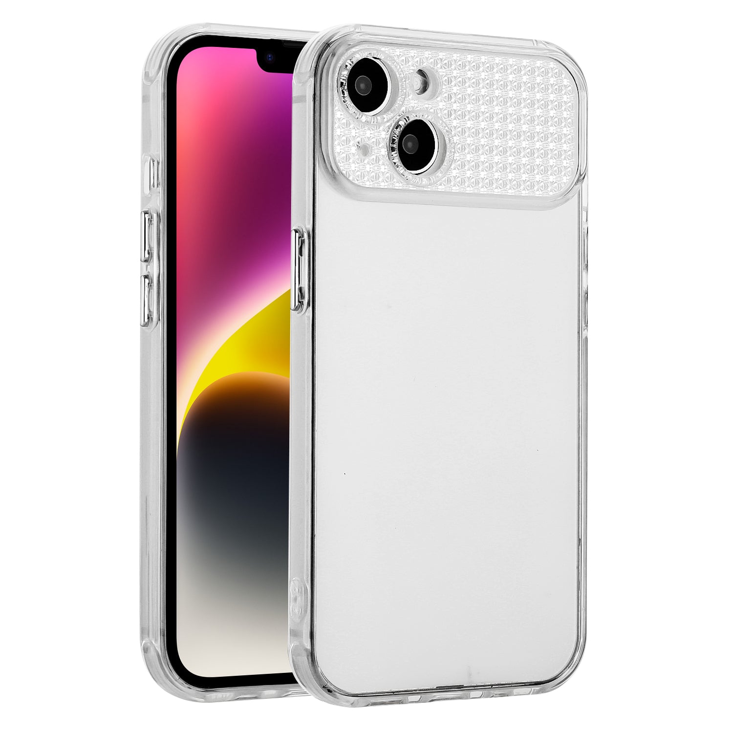 For iPhone 14 Plus / 15 Plus Case Soft TPU Back Phone Cover with Rhinestone Decor For iPhone 14 Plus / 15 Plus Case Soft TPU Back Phone Cover with Rhinestone Decor